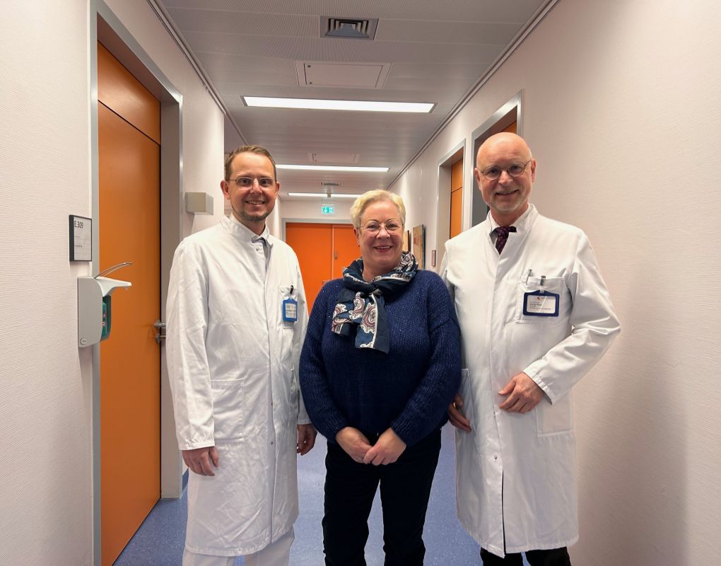 JPG Weltkrebstag Dr. S. Wojcinski, Bettina F., Prof. W. Bader