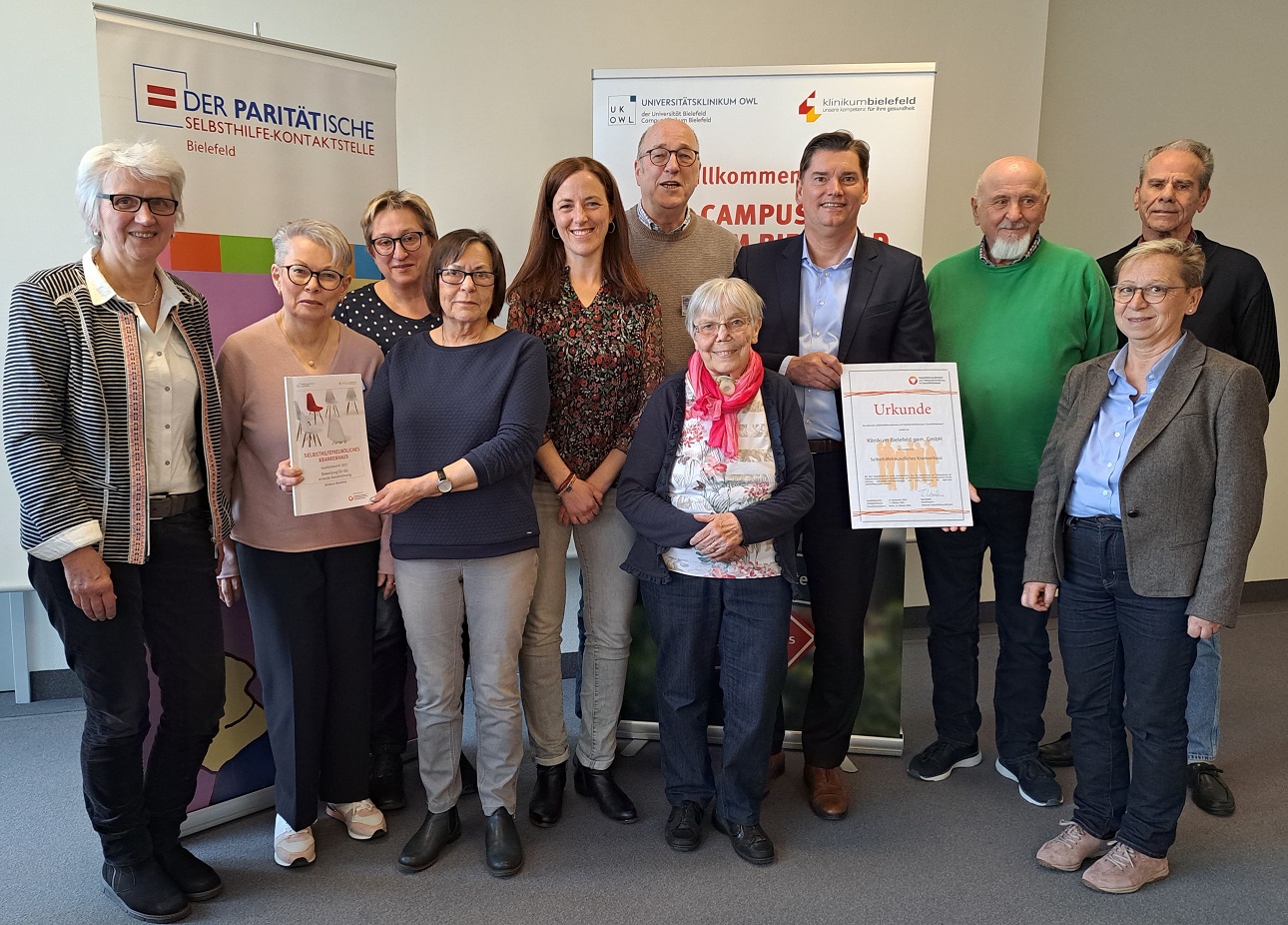 von links nach rechts: Christa Steinhoff-Kemper, Angelika Tappe, Susanne Bock, Barbara Bollhöfener, Sandra Knicker, Bernd-Rainer Knepper, Margret Hennigs, Michael Ackermann, Peter Salich, Herbert Heistermann, Annette Matulla